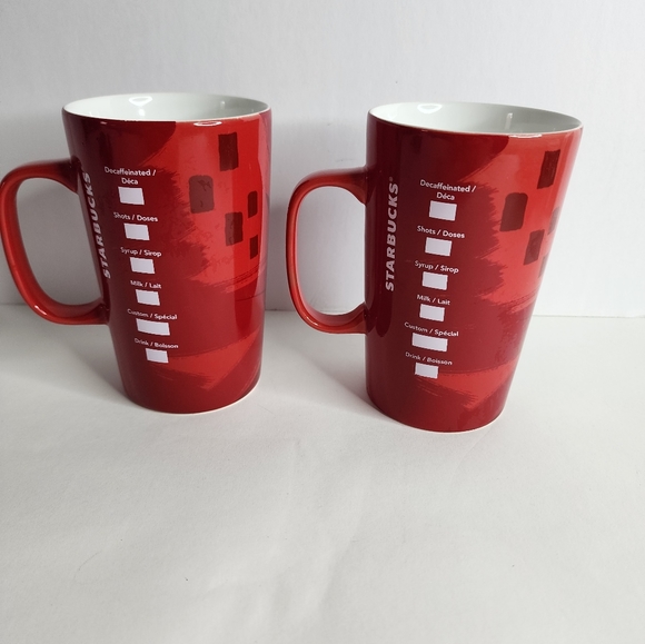 Starbucks Siren logo Christmas ceramic coffee mugs 16oz - Picture 4 of 11